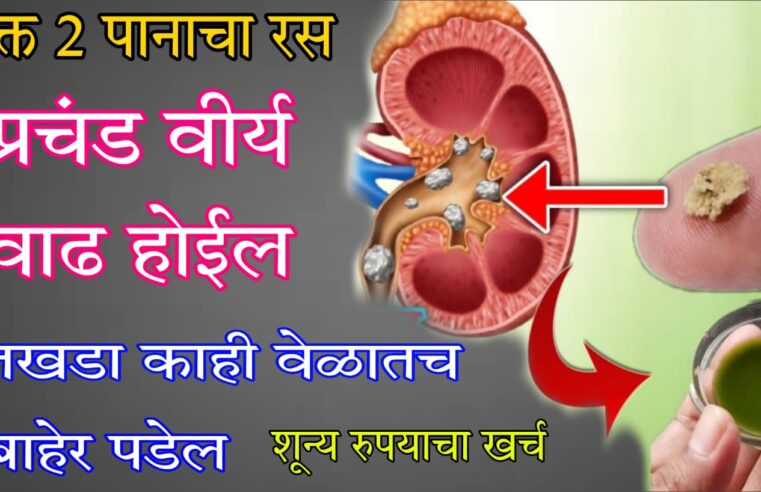 फक्त या 2 पानांचा रस घ्या.. प्रचंड वी’र्य वाढ होईल ! जोश रात्रभर टिकून राहील.. किडनी स्टोन ग’ळून पडेल.. मू’तखड्याचा त्रास कधीच होणार नाही..